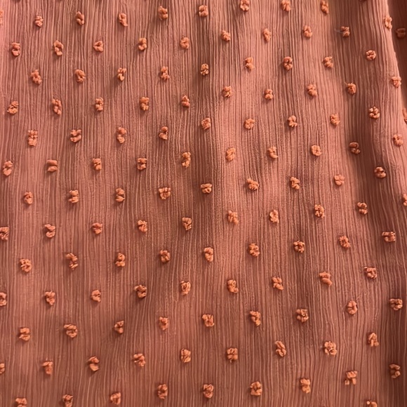 Fall rusty long sleeve flowing dress - Picture 4 of 11